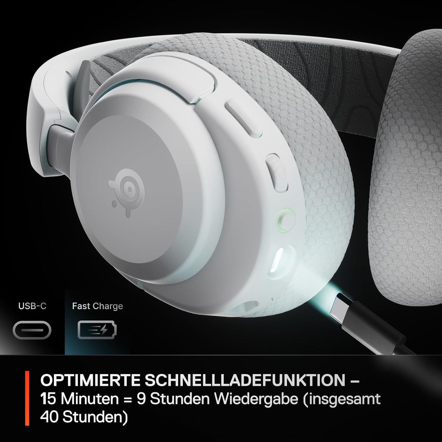 Thumbnail 3 de SteelSeries Arctis Nova 3P Wireless PS5 & PC Gaming-Headset – App-Steuerung, 40 Std. Akku, 2,4 GHz/Bluetooth