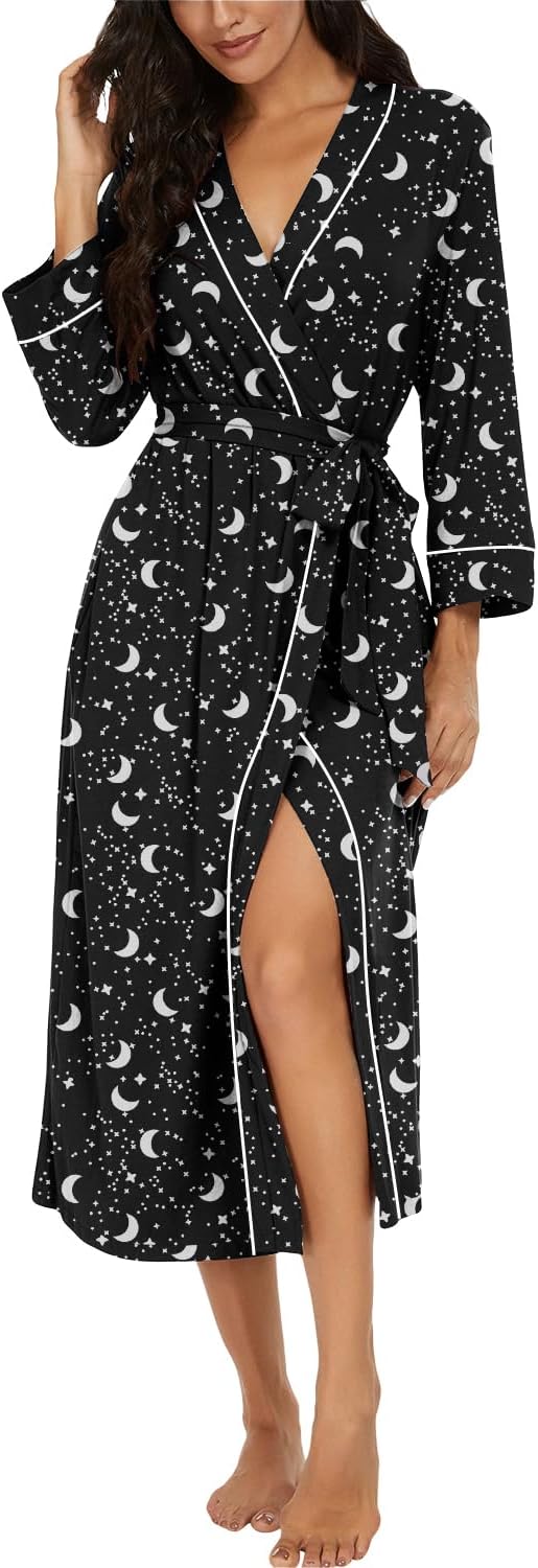 Detalle de PrinStory Women's Bathrobe XS-4XL