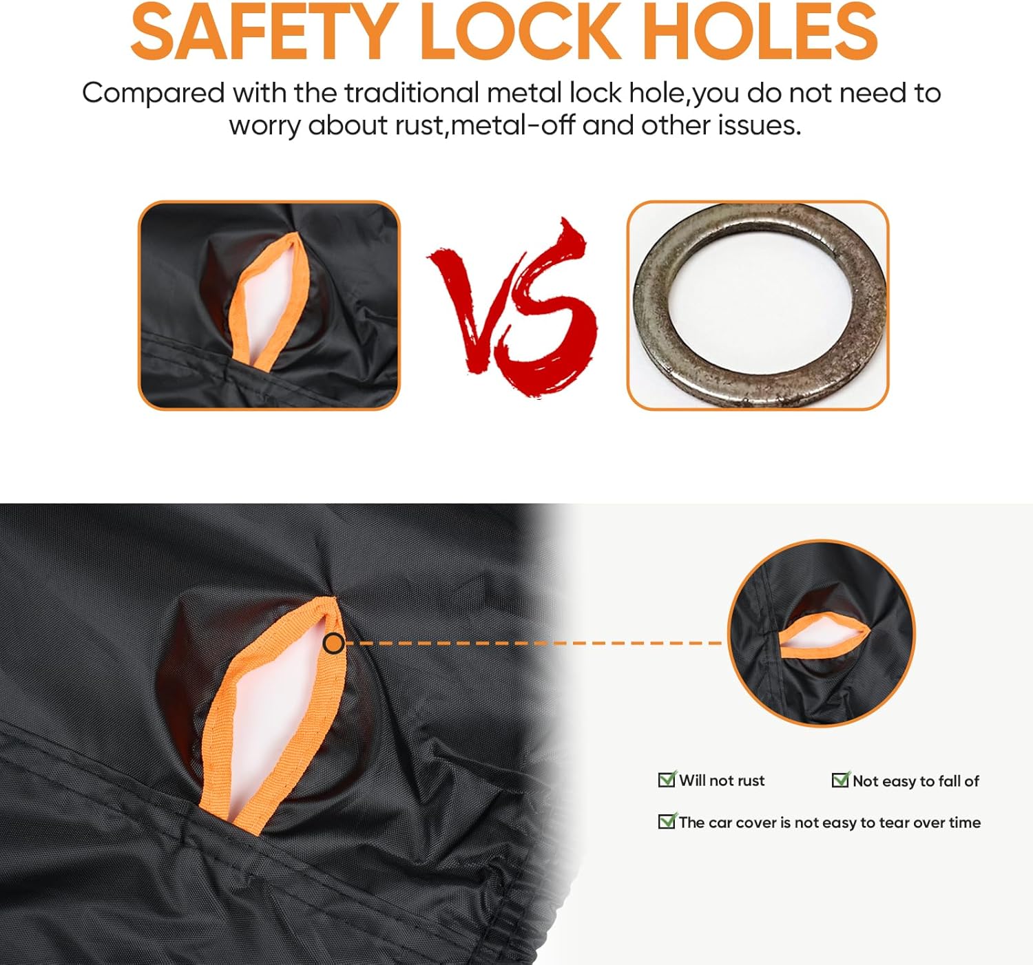 Thumbnail 6 de NEVERLAND Wasserdichte Motorrad-Abdeckplane (XXXL) 295x110x140 cm, 210D Oxford – Outdoor & Garage