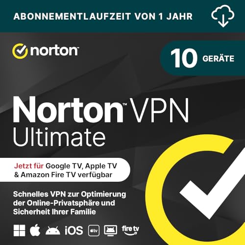 Detalle de Norton VPN Ultimate 2026 – Schutz für die Familie auf bis zu 10 Geräten, 1 Jahr