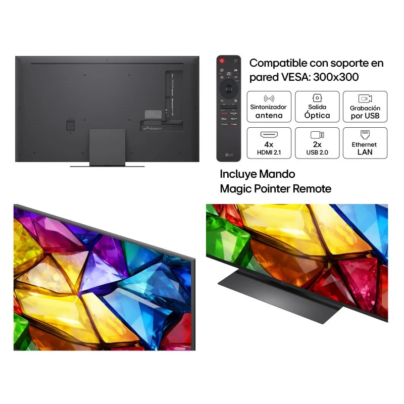 Thumbnail 1 de LG Mini RGB evo 55MRGB87B6B: TV 55" 4K con HDR, 120 Hz y foco en gaming y cine en casa