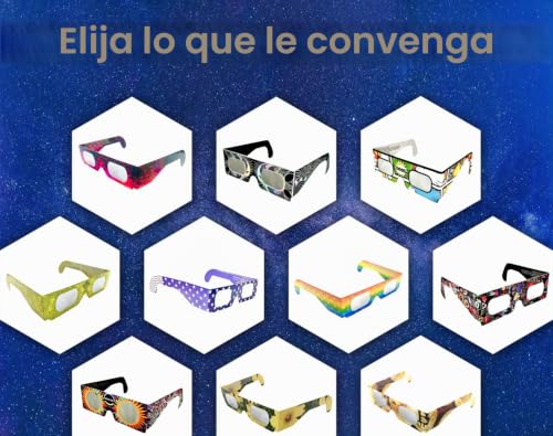 Thumbnail 8 de Gravitis Gafas Eclipse Solar Homologadas ISO 12312-2 | Glow-in-the-Dark y Reutilizables