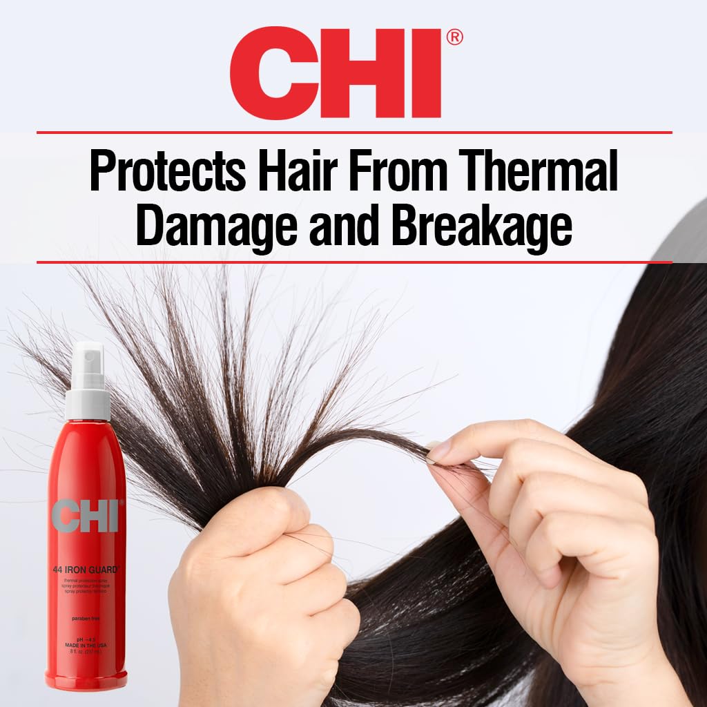Thumbnail 5 de CHI 44 Iron Guard Thermal Protection Spray (8 fl oz) — Heat damage shield for smoother, shinier styling