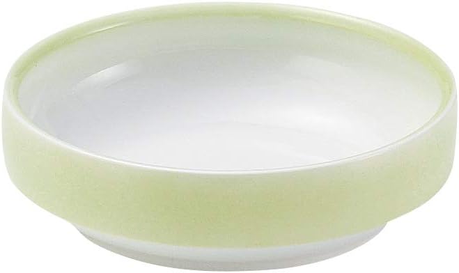 Detalle de OGISO 強化磁器 すくいやすい食器(大)14.5cm丸皿 ぼかし若草