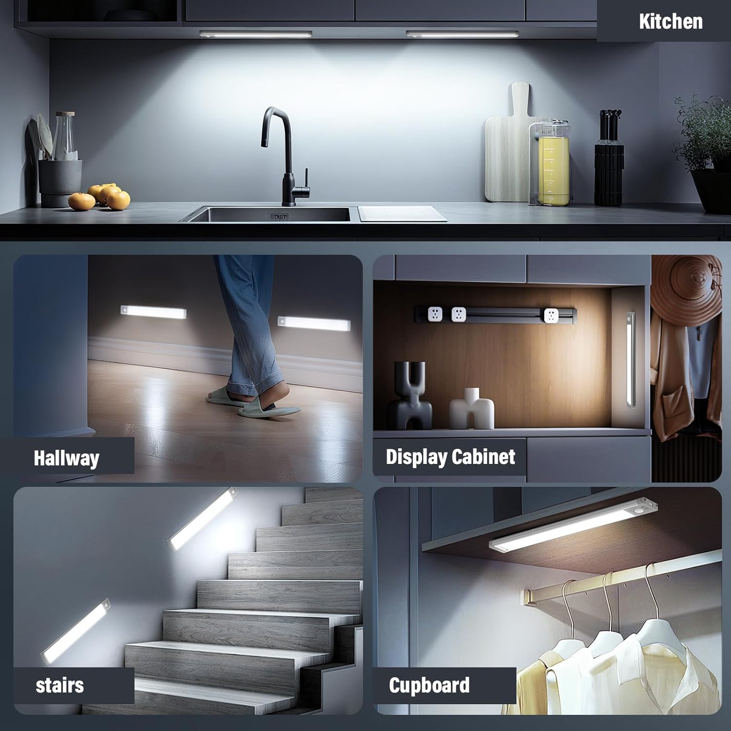 Thumbnail 6 de Bilonly Under Cabinet 40 LED Motion Lights