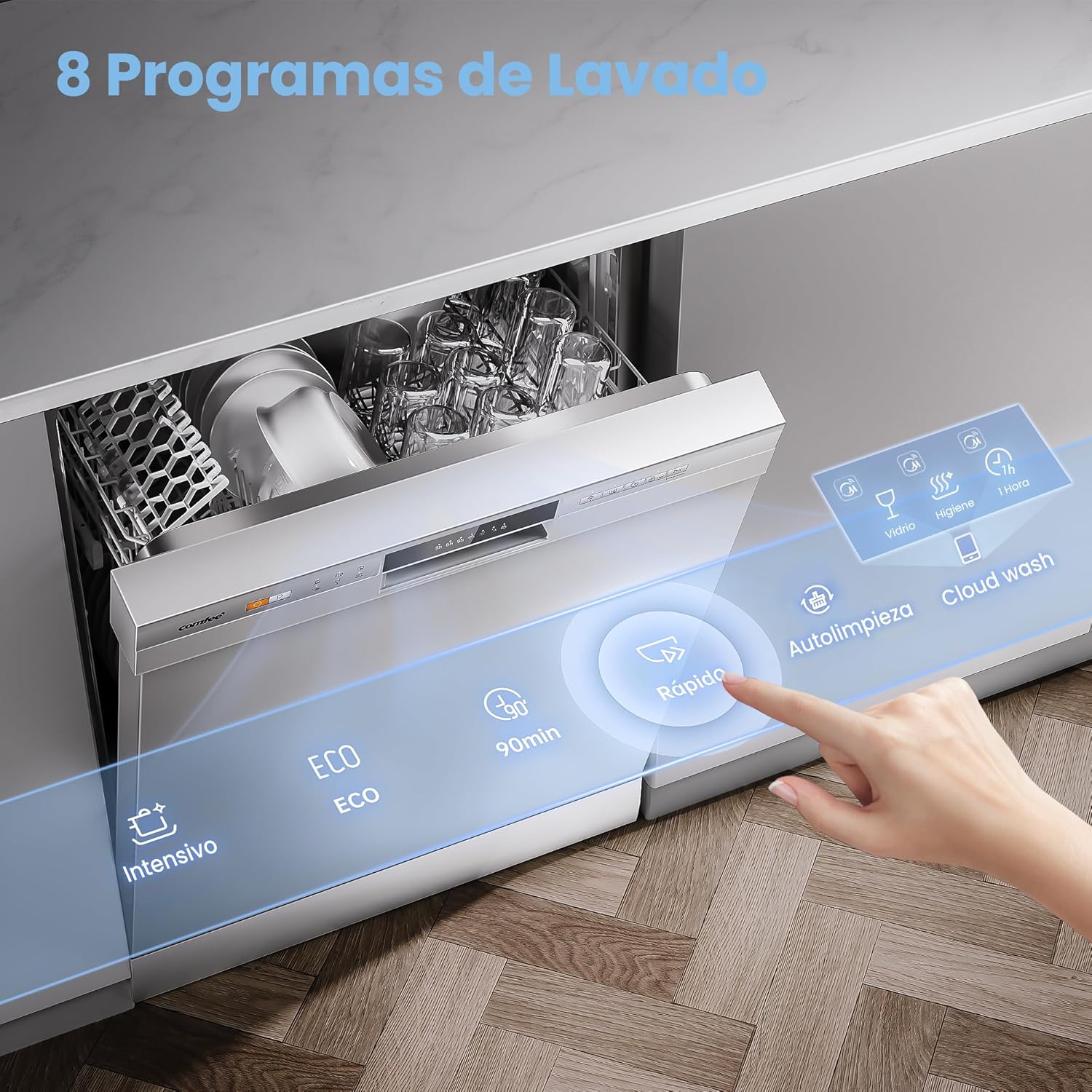 Thumbnail 2 de Comfee CDWPF1201PW-WE-EU Lavavajillas 60 cm
