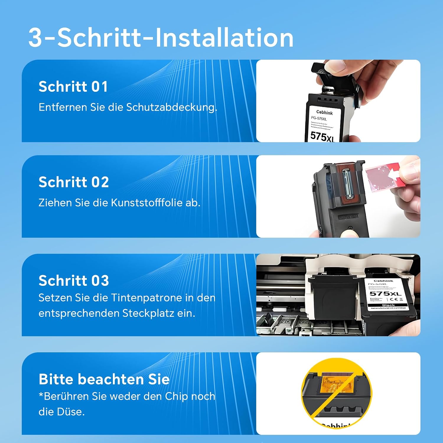 Thumbnail 5 de PG-575 CL-576 XL Ersatzpatronen 450/420 Seiten