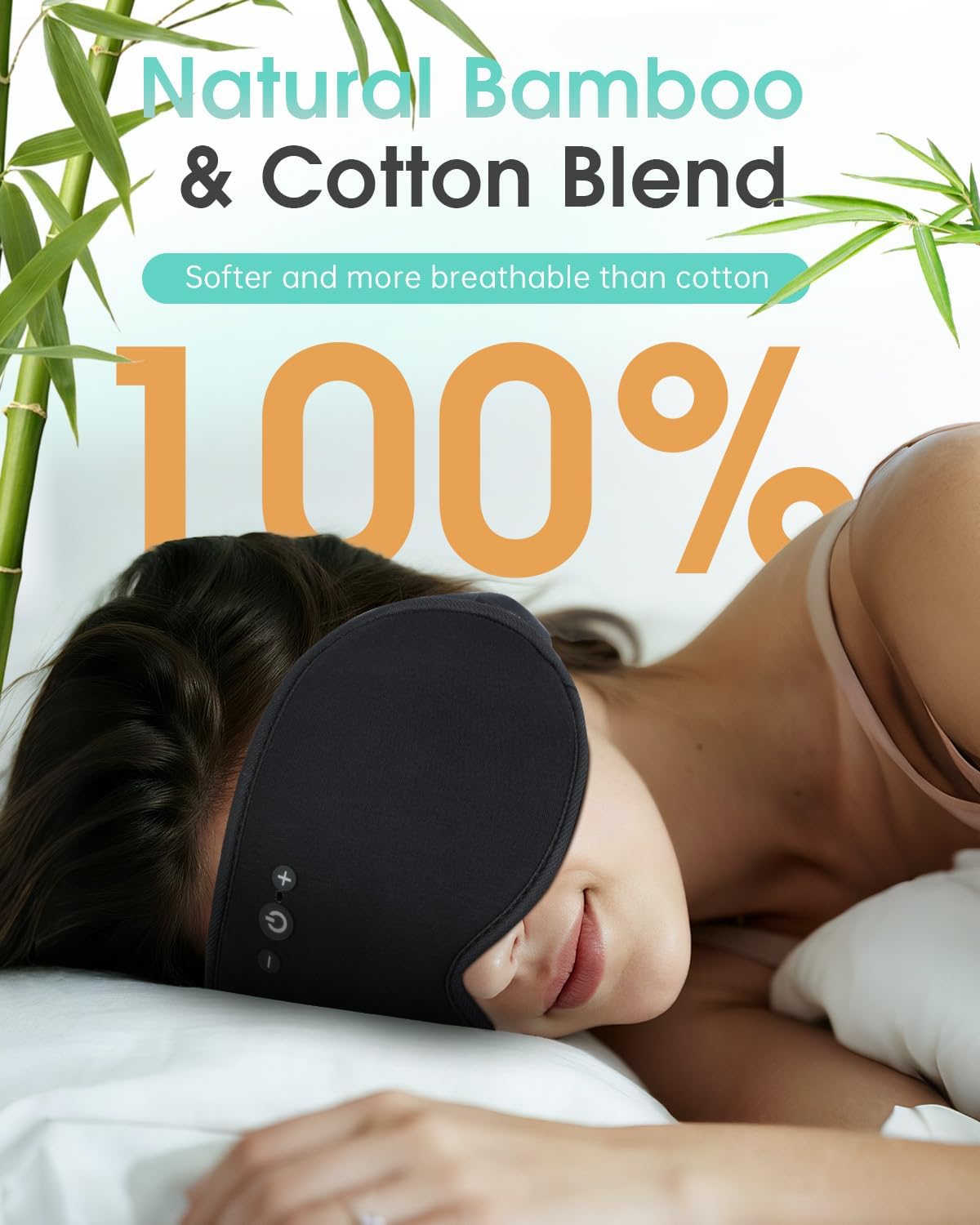 Detalle 2 de MUSICOZY Sleep Mask Headphones Bluetooth 5.4
