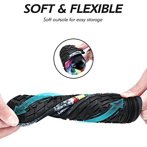 Detalle de SAGUARO Unisex Badeschuhe – rutschfest, atmungsaktiv und schnell trocknend, Mehrfarbig, EU 40/41