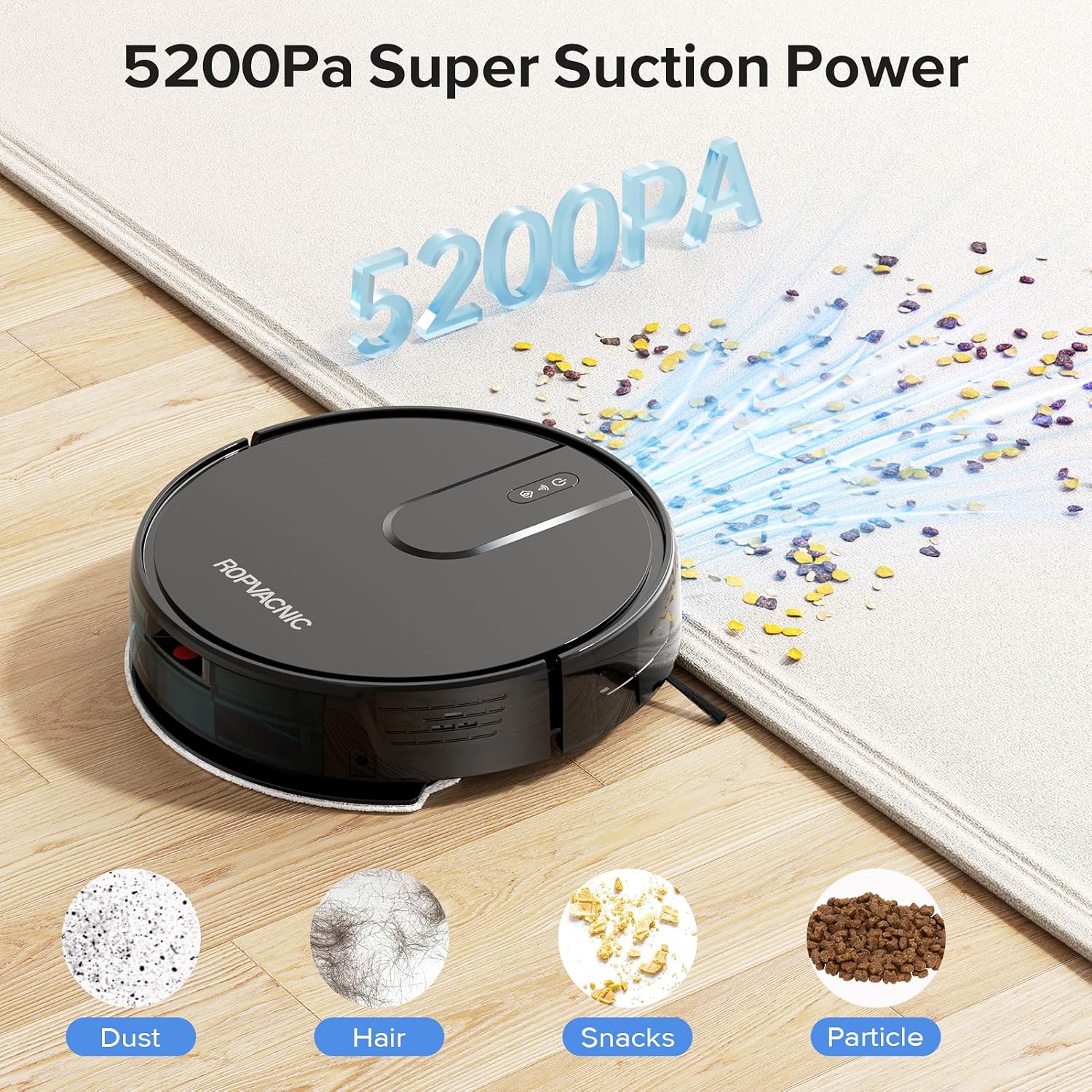 Detalle de ROPVACNIC S1 Robot Vacuum