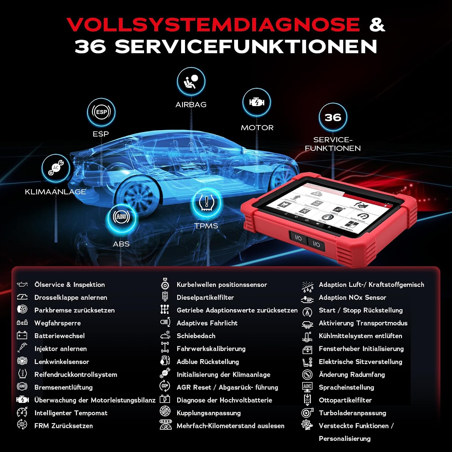 Thumbnail 3 de LAUNCH CRP 919 OBD2 Diagnosegerät 31 Funktionen