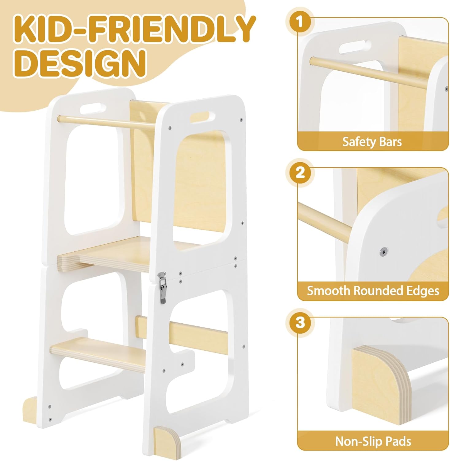 Thumbnail 5 de Step Stool for Kids Toddler Learning Tower 1