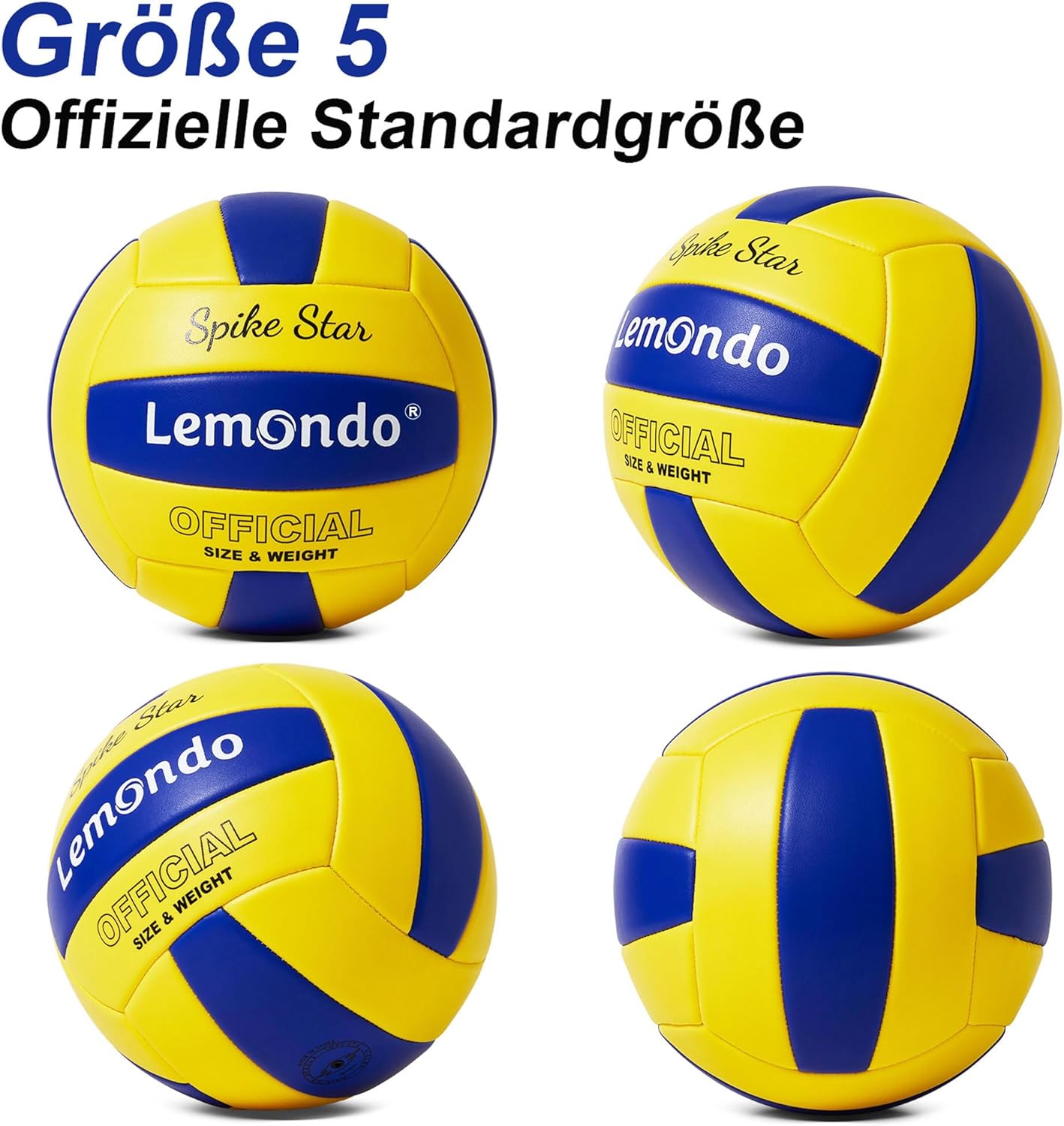 Thumbnail 4 de Lemondo Volleyball PU Weich Beachvolleyball – Wasserfest, mit Pumpe, Indoor/Outdoor