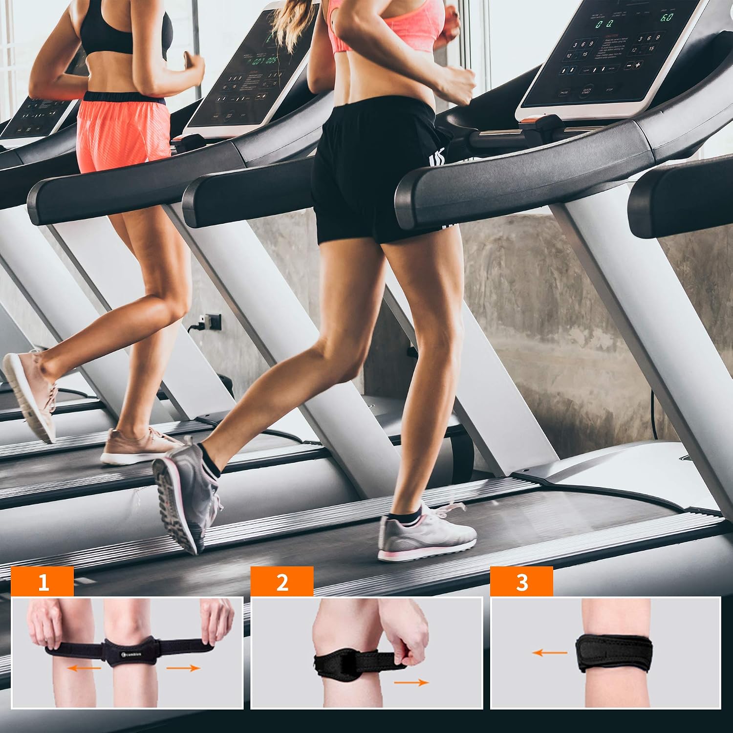 Thumbnail 6 de CAMBIVO Patella Tendon Knee Straps, 2-Pack Adjustable Support Bands