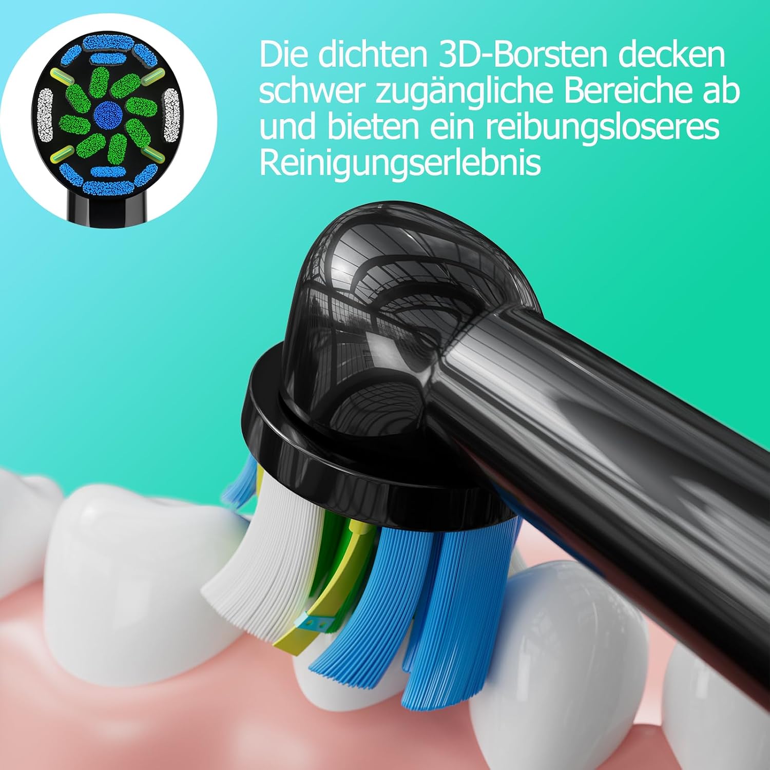 Detalle 2 de WENS Sensitive Aufsteckbürsten 16er Pack