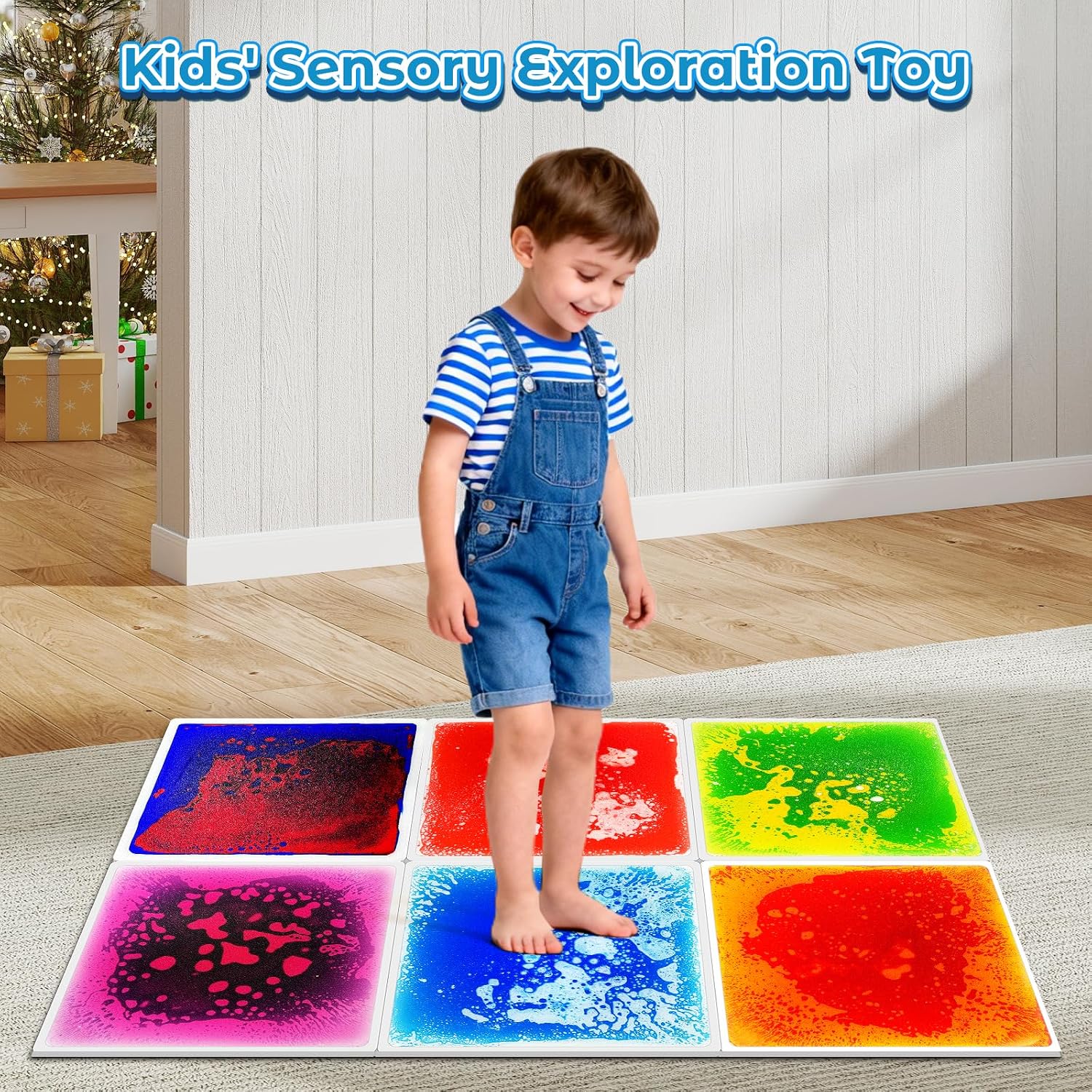 Thumbnail 6 de Toddler Sensory Liquid Floor Mats – 6-Piece Liquid Play Mat Pack