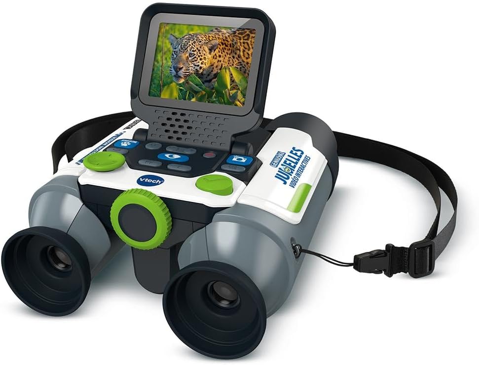 VTech Genius XL Jumelles Vidéo Interactives – Jumelles enfant 10x21 avec écran couleur et contenu éducatif BBC