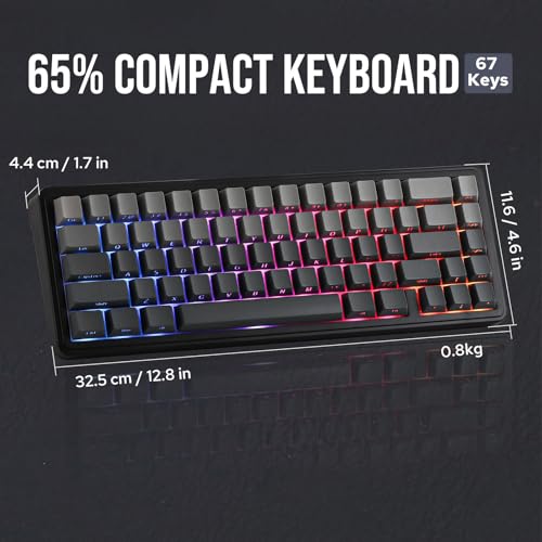 Thumbnail 6 de EPOMAKER x Aula F65: Teclado gaming mecánico inalámbrico 65% compacto