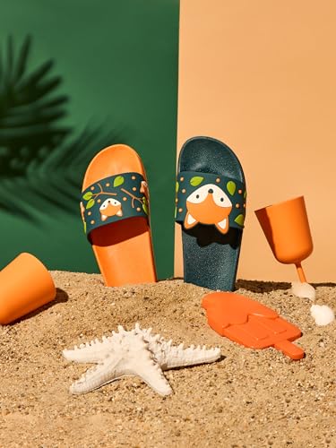 Detalle de Dedoles Badeschuhe Damen Herren Kinder Badesandalen lustige Designs – bunte, bequeme Slides für Sommer