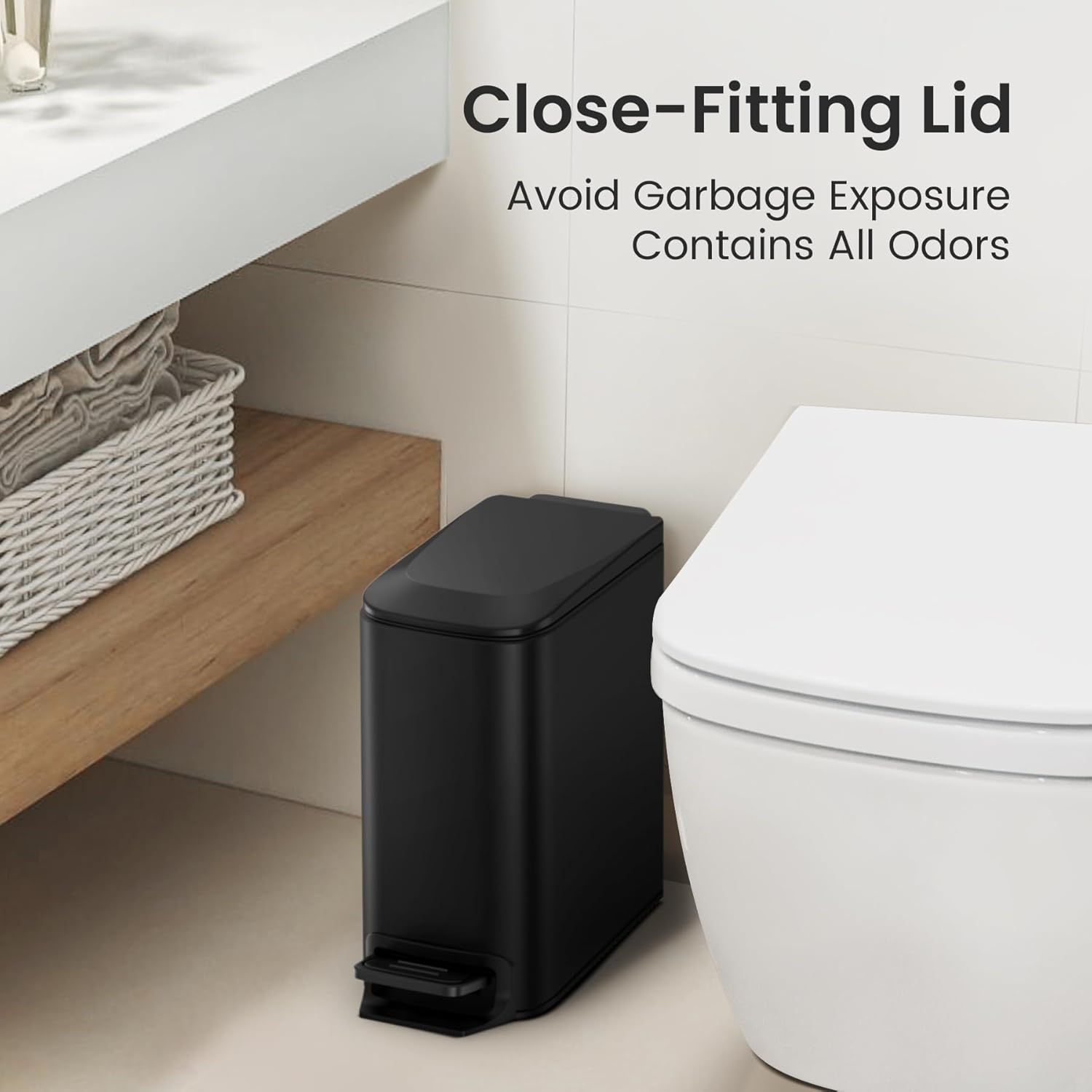 Thumbnail 5 de Cesun Small Bathroom Trash Can 6L 🗑