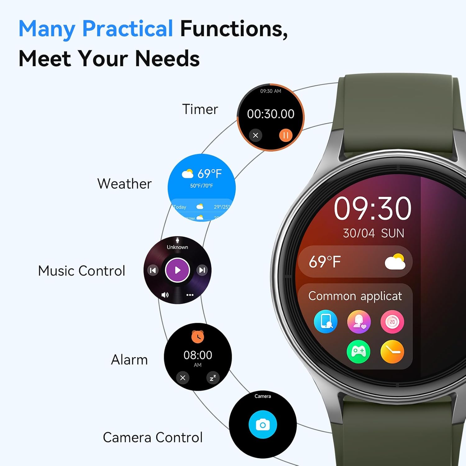 Thumbnail 6 de Smart Watch for Men 40mm AMOLED ⌚ 120+ Sport Modes