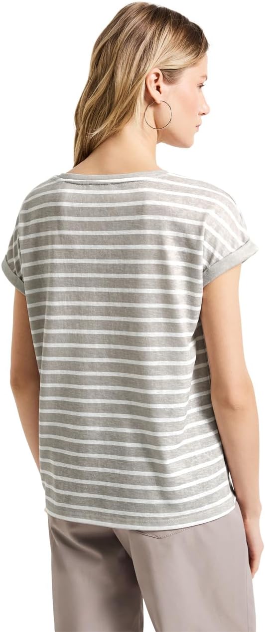Detalle 2 de Damen Gestreiftes T-Shirt 1 Stück
