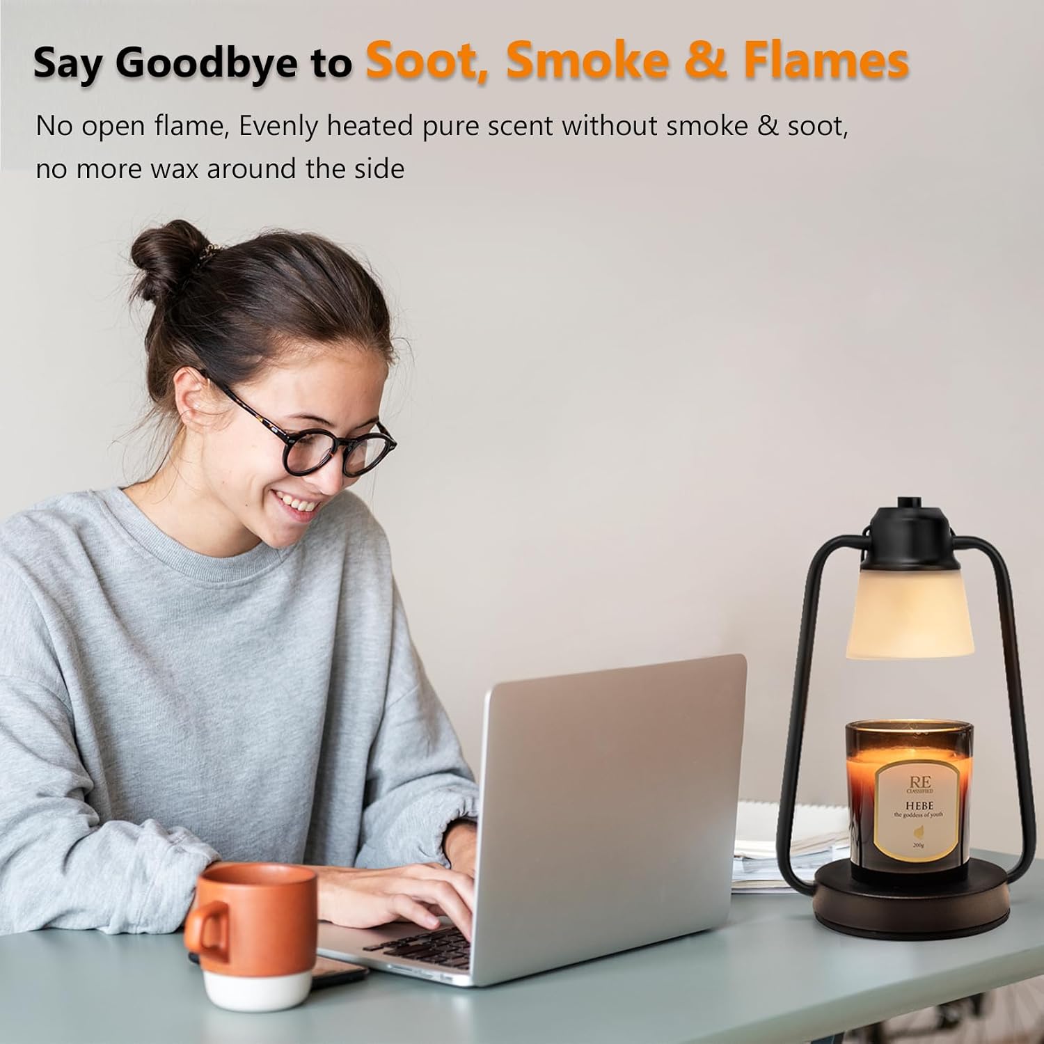 Thumbnail 2 de MAOYUE Candle Warmer Lamp with Timer, 2 Bulbs ⚡
