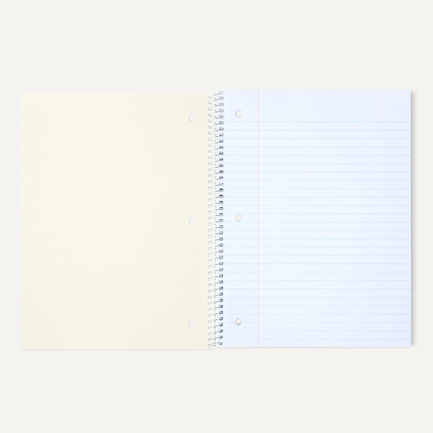 Detalle 2 de Amazon Basics Wide-ruled Spiral Notebook, 70 Sheets, 8 x 10.5 inches, 5-Pack (Pastel Colors)