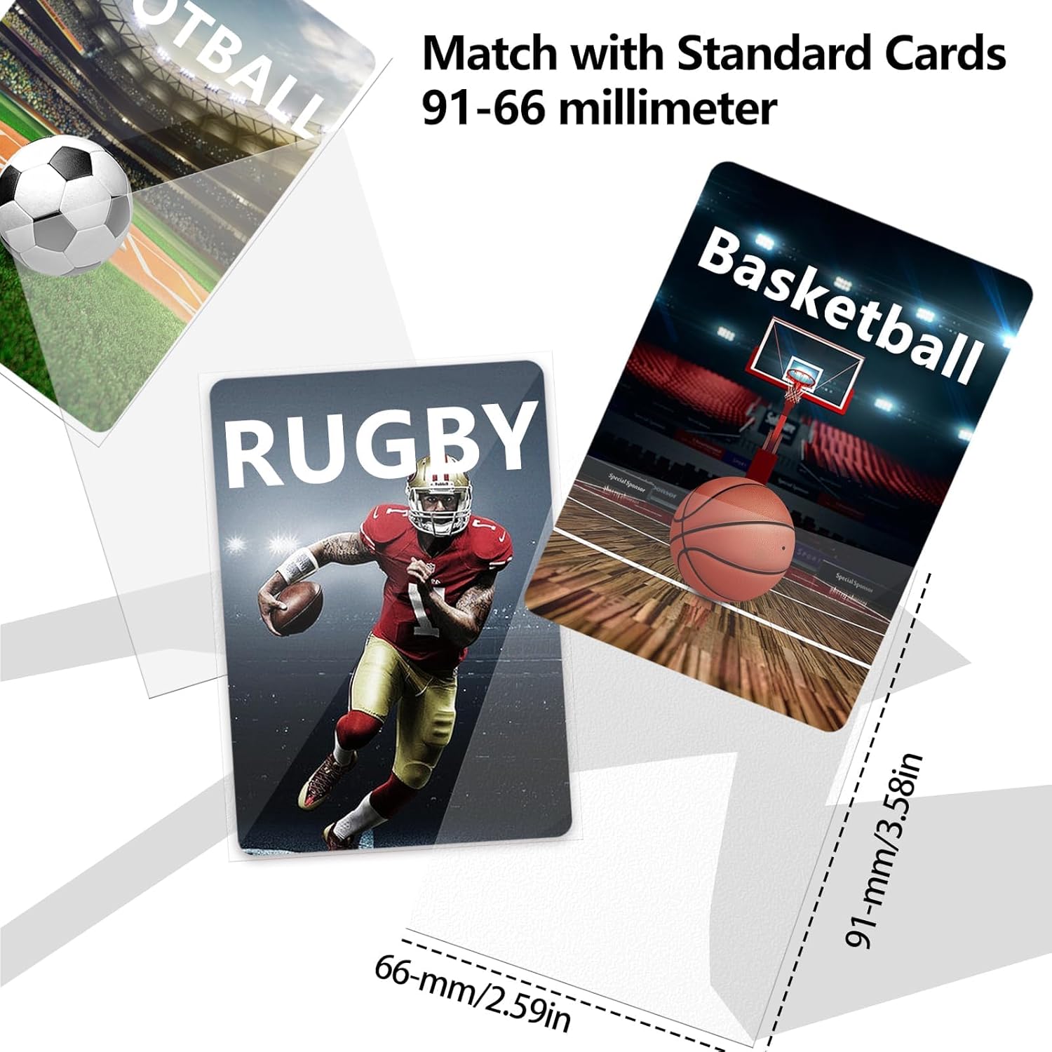 Thumbnail 3 de Trading Card Sleeves 66×91mm – 500 Pcs ⌚