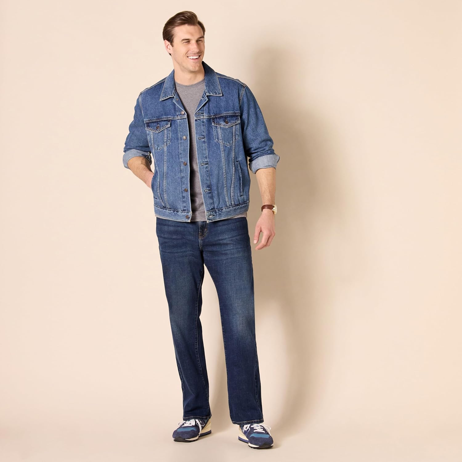 Thumbnail 6 de Amazon Essentials maglietta uomo girocollo con tasca a maniche