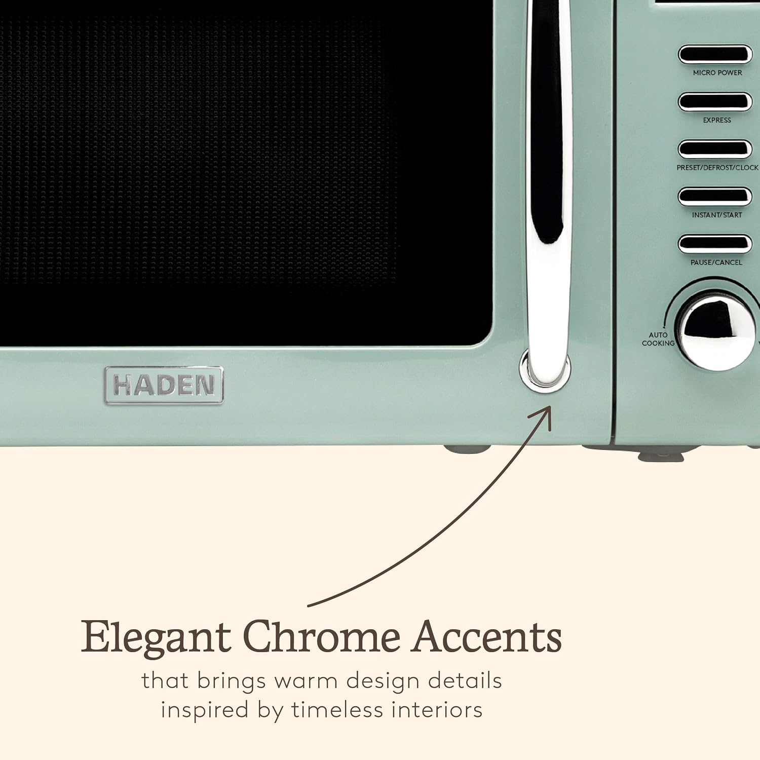 Detalle de HADEN Microwave 20L 800W in Cotswold Green