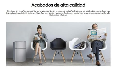 Thumbnail 6 de INFINITON FG-85D8WEH Frigorífico 2 Puertas 85 cm, 85 L, Blanco, Tirador Integrado