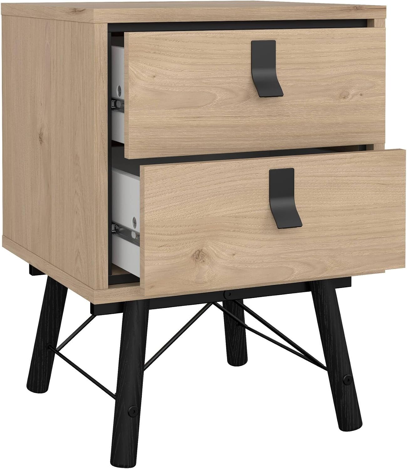 Detalle de Dmora Blanchette comodino rovere 43,3x40,1