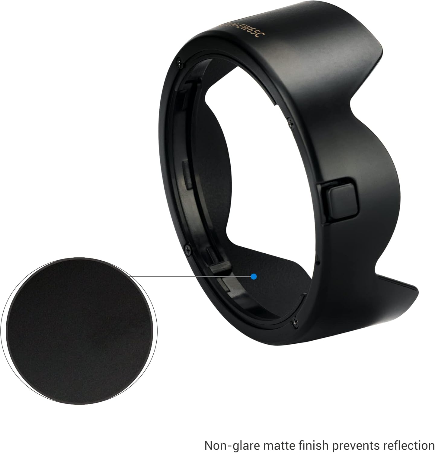 Detalle de JJC EW-65C petal-style lens hood for Canon RF 16mm f/2.8 STM