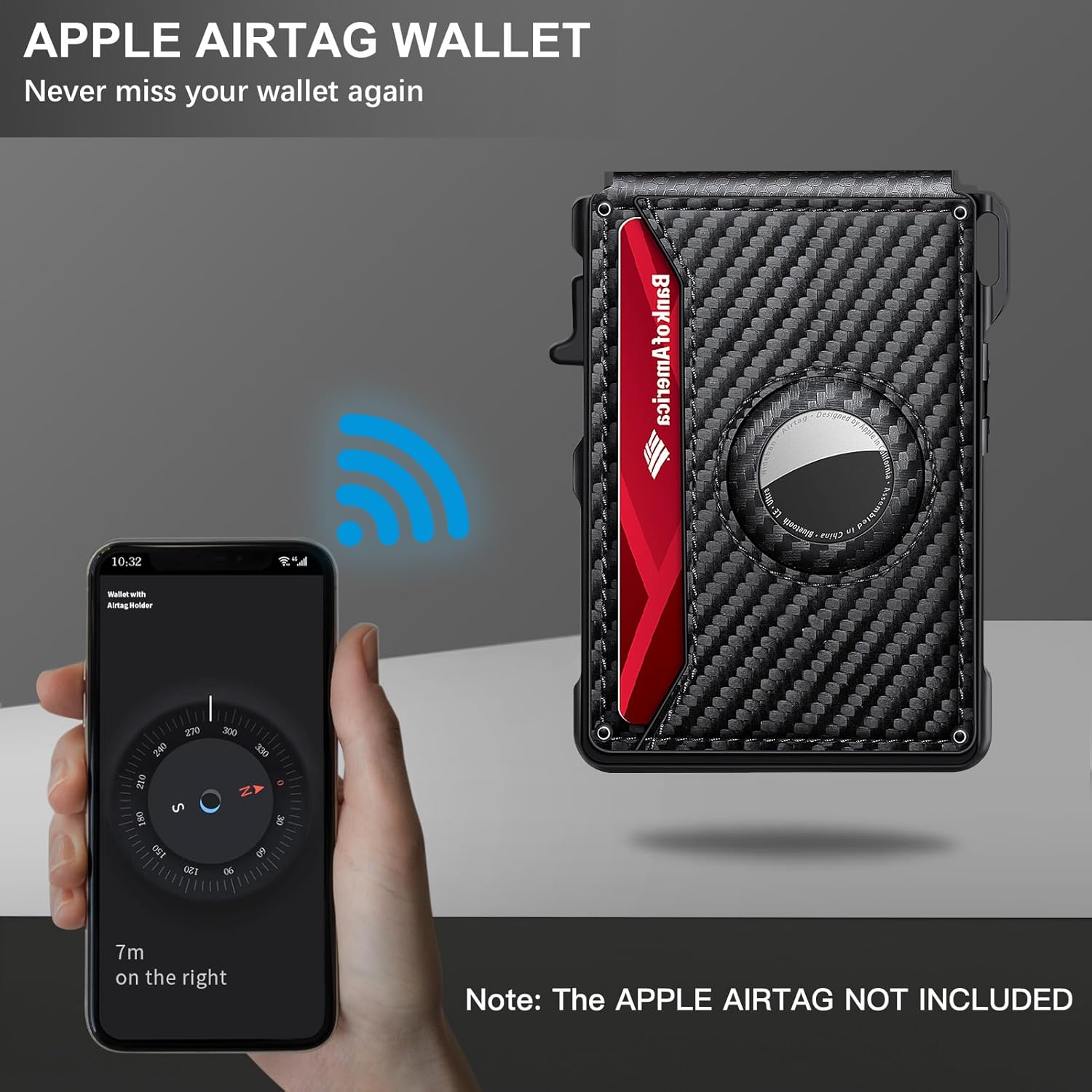 Detalle 2 de AirTag Wallet 12 Cards 👛