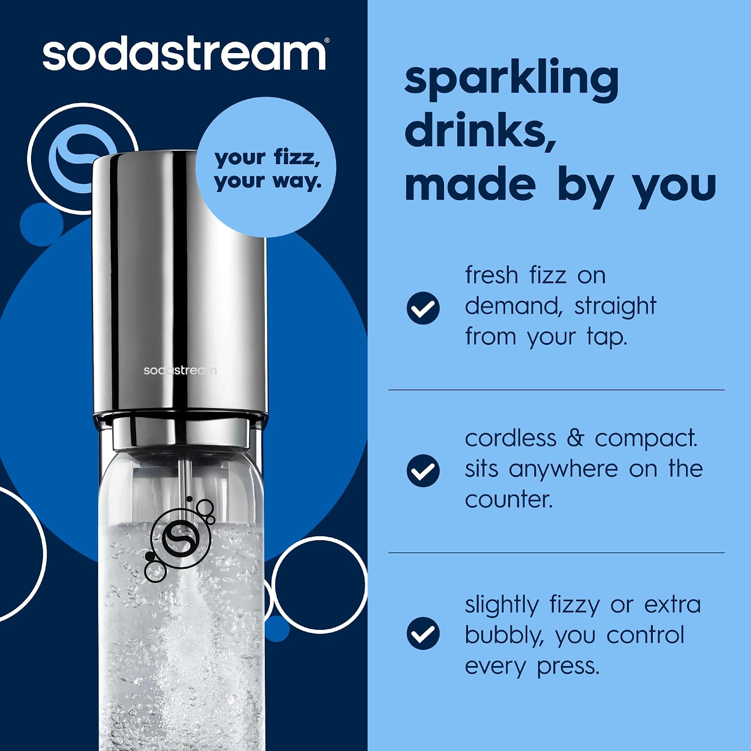 Detalle de SodaStream Sparkling Water Maker, Stainless Steel