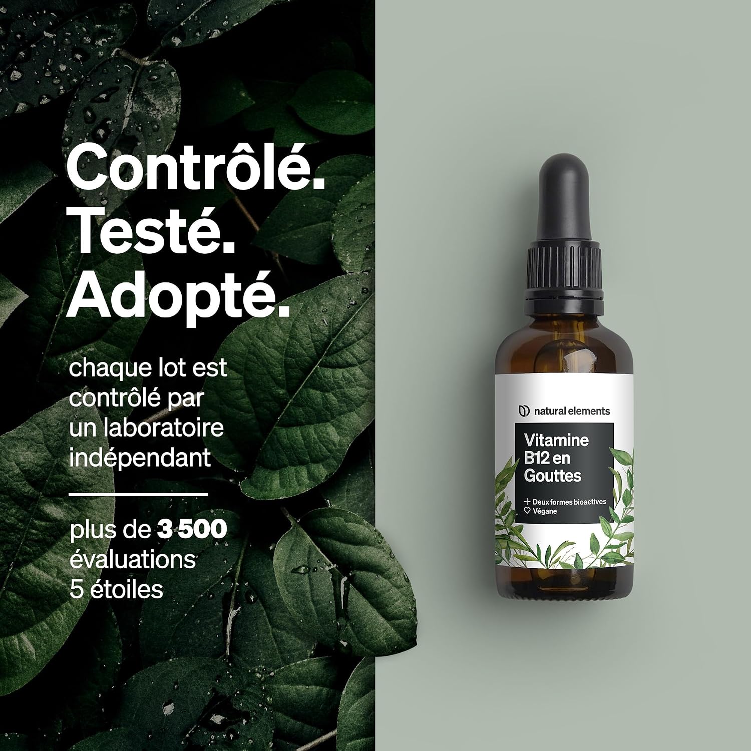 Thumbnail 3 de Vitamine B12 en gouttes 50 ml (900 gouttes) végane – méthylcobalamine & adénosylcobalamine