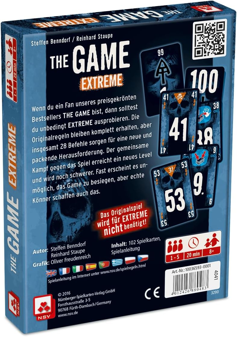Detalle de NSV – 4041 – The Game Extreme – Gioco di Carte (collaborazione)