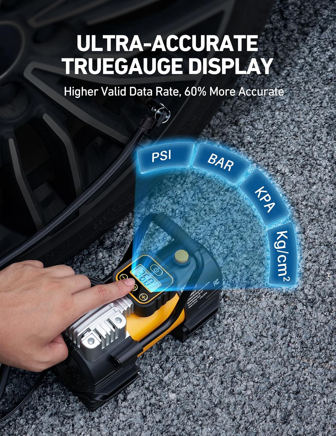 Thumbnail 6 de AstroAI Tire Inflator 150 PSI portable pump