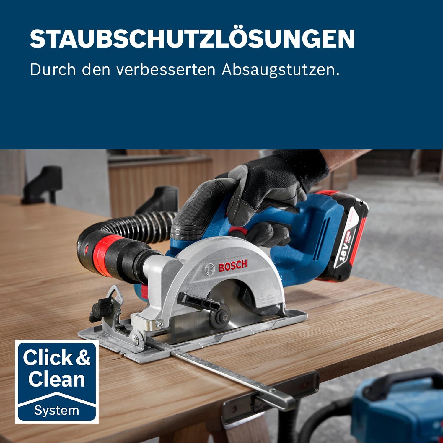 Thumbnail 3 de Bosch Professional GKS 18V-51 Akku-Kreissäge 140 mm 🛠
