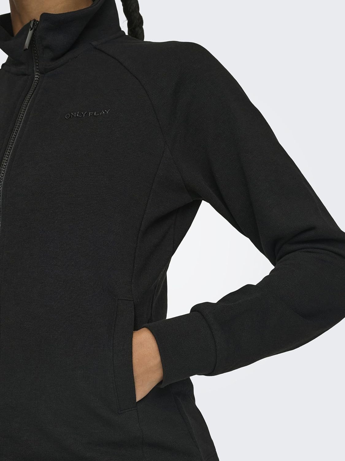 Thumbnail 6 de Only Play Womens Onpmelina LS Hn Zip SWT Noos Sweatshirt Jacket, Black