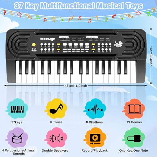 Thumbnail 3 de m zimoon 37 Mini-Key Keyboard Piano for Kids: A Practical Small-Territory Music Toy