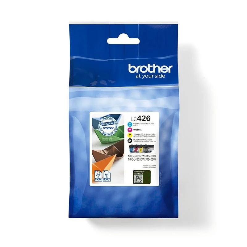 Detalle de Cartuchos de Tinta Original Brother LC426VAL MultiPack Negro/Cian/Magenta/Amarillo