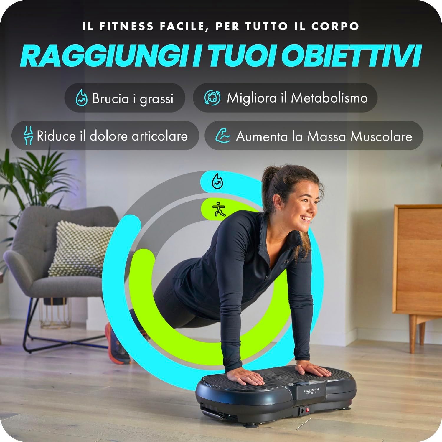 Thumbnail 3 de Bluefin Fitness Pedana Vibrante Ultra Slim 180 livelli