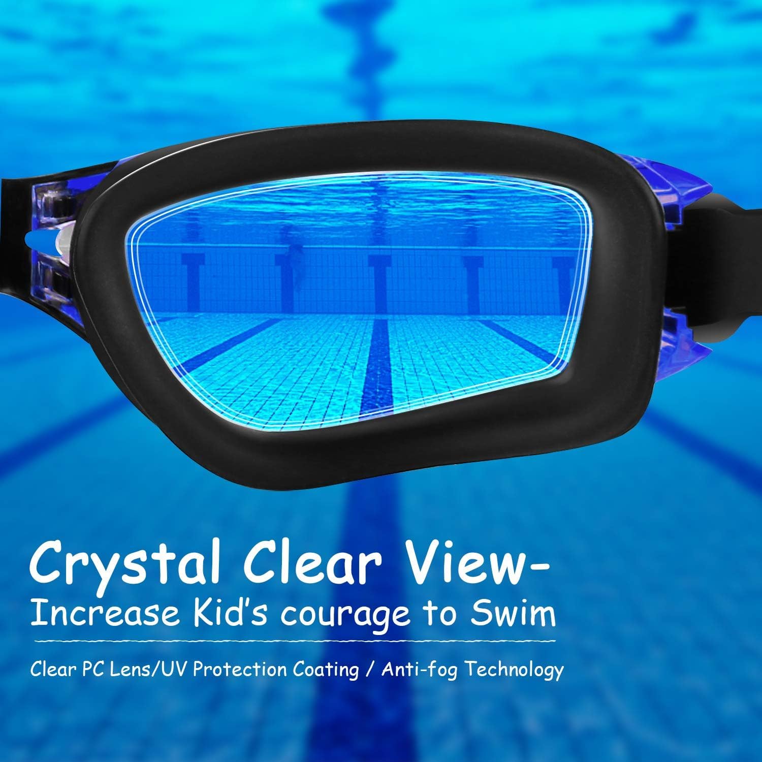 Thumbnail 3 de COOLOO Kids Swimming Goggles 2-Pack