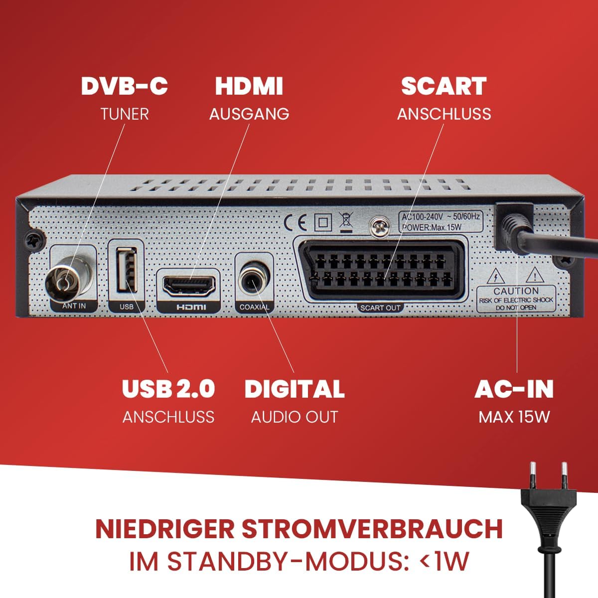 Thumbnail 5 de Zehnder HX 2100 Kabelreceiver Full HD