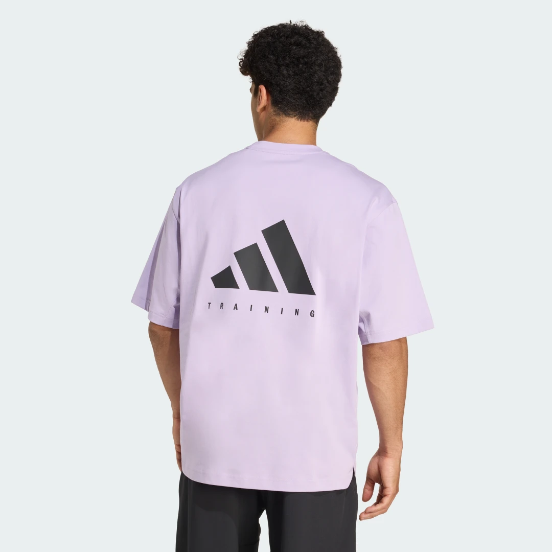 Detalle 2 de Camiseta holgada de entrenamiento Power de Adidas – color violeta