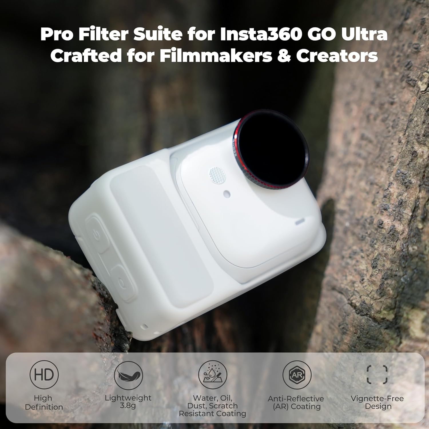 Thumbnail 1 de Freewell Bright Day Filter Kit for Insta360 GO Ultra: ND8/PL, ND16/PL, ND32/PL & ND64/PL