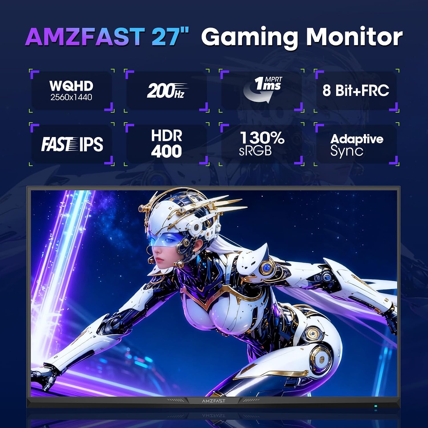 Detalle 2 de Gaming Monitor WQHD 27 Zoll 200Hz IPS