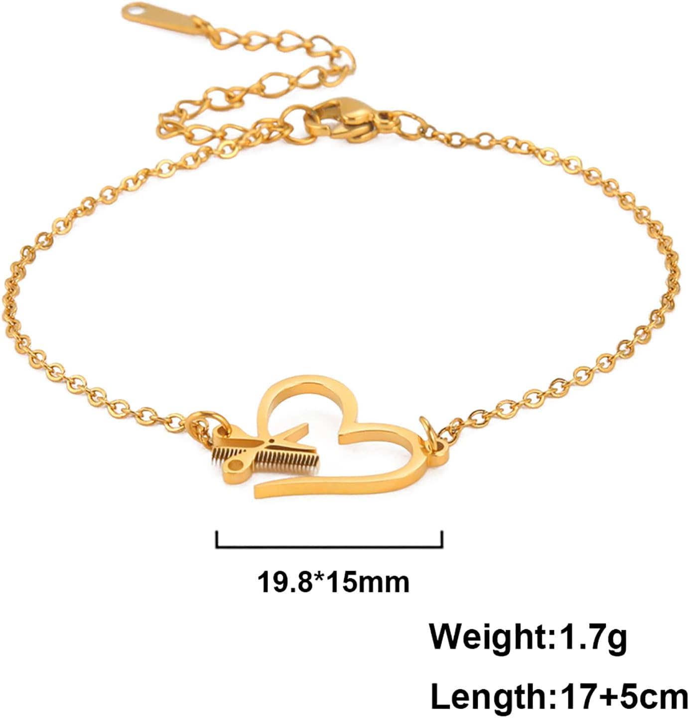 Thumbnail 5 de Bracelet ciseaux peigne bijou ajustable ⚙